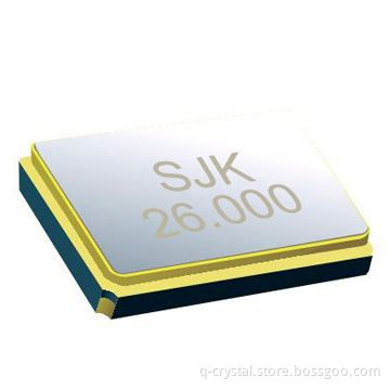 26MHz SMD quartz crystal 3225, high frequency range from 12MHz to 48MHz, ultra-thin, RoHS compliant